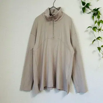 조르주레쉬 [ M ] 베이지 하이넥 긴팔 티셔츠 오버 사이즈