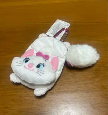 마리 봉제 인형 파우치 카라비너 포함 도쿄 디즈니 리조트 미사용 새상품