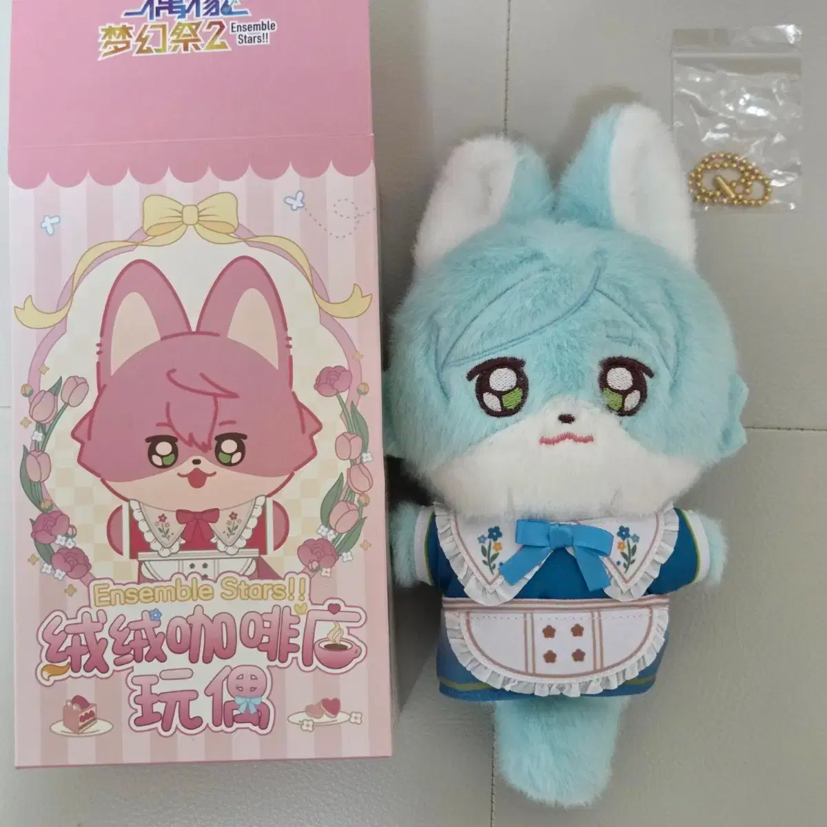 Ensemble Stars! Chugata Kanata Fox Plushie Fluffy Coffee Shop Plushie Soft Cafe Plushie