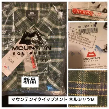 새상품 마운틴 이큅먼트 플란넬 셔츠 써모라이트 사이즈 M 긴팔