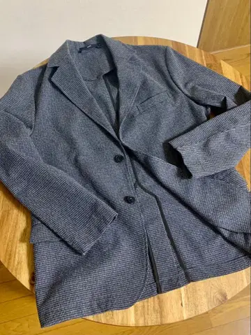 쉽스 테일러드 자켓 그레이 하운드 투스 L