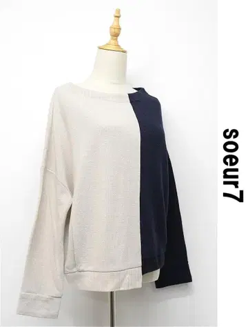 U346/새상품급 soeur7 스세븐 스웨터 드롭 숄더 9