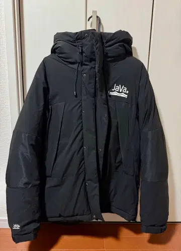 클래식 엘프 Java 콜라보 패널 페이크 다운 자켓