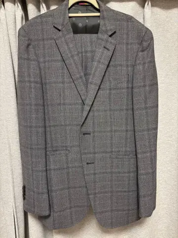 ORIHICA 그레이 계열 체크 비즈니스 정장 A5