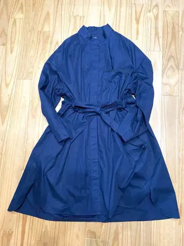 유니클로 플러스 J 스탠드 카라 셔츠 원피스 사이즈 XXL 네이비