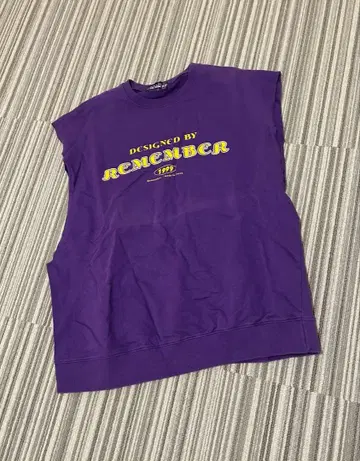 [ remember ] 슬리브리스 셔츠