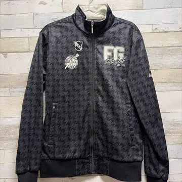 FILA 골프 자켓 블랙 하운드 투스 M 사이즈
