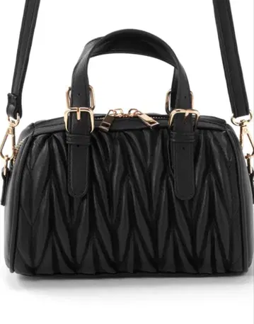 GRL 퀼팅 보스턴 백