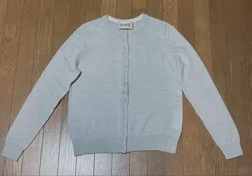 ROPE 라이트 그레이 비쥬 버튼 가디건