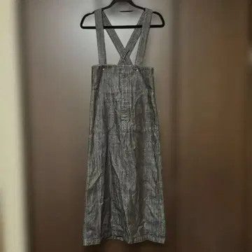 MACPHEE 맥피 데님 원피스 오버롤 스커트