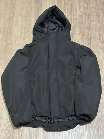 무인양품 워셔블 솜 후드 자켓 L 블랙