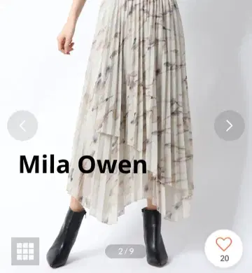 Mila Owen 아지메헴 에스판디 플리츠 스커트