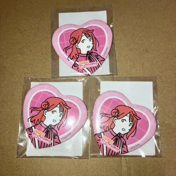 러브 라이브 니지가사키 온라인 복권 하트 캔뱃지 우에하라 아유무 3점