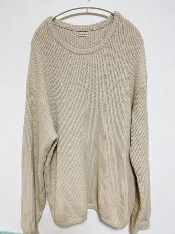 steven alan 베이지 리브 스웨터 코튼