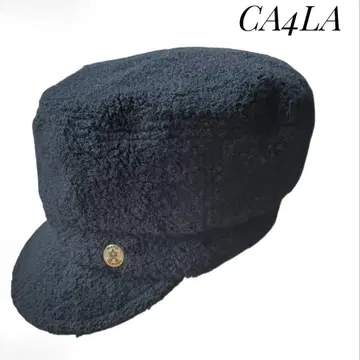 [ CA4LA ] 보아 헌팅 캡 블랙 일본제