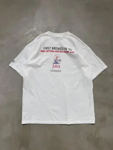 00s Print Tee 'JAVA' 기업 IT