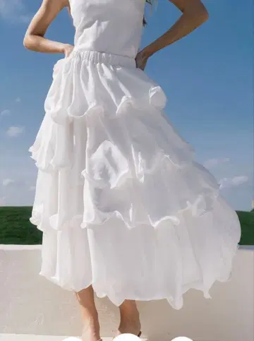 the toe 파타고라스 프릴 스커트 M