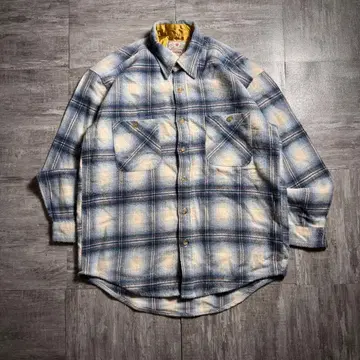 [ 90's ] Chevronne 옴브레 체크 플란넬 셔츠 M 사이즈