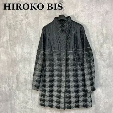 HIROKO BIS 이소재 스탠드 카라 롱 코트 9호