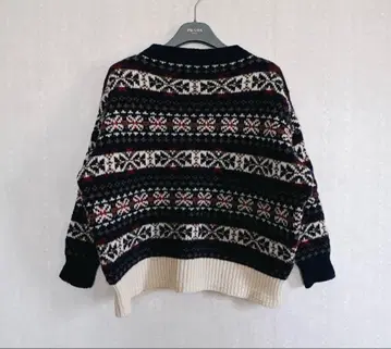 새상품급 MACPHEE 페어아일 패턴 울 니트 size 1 투모로우랜드