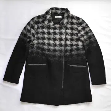 [새상품급] 골든베어 울 코트 하운드투스 블랙 M 사이즈