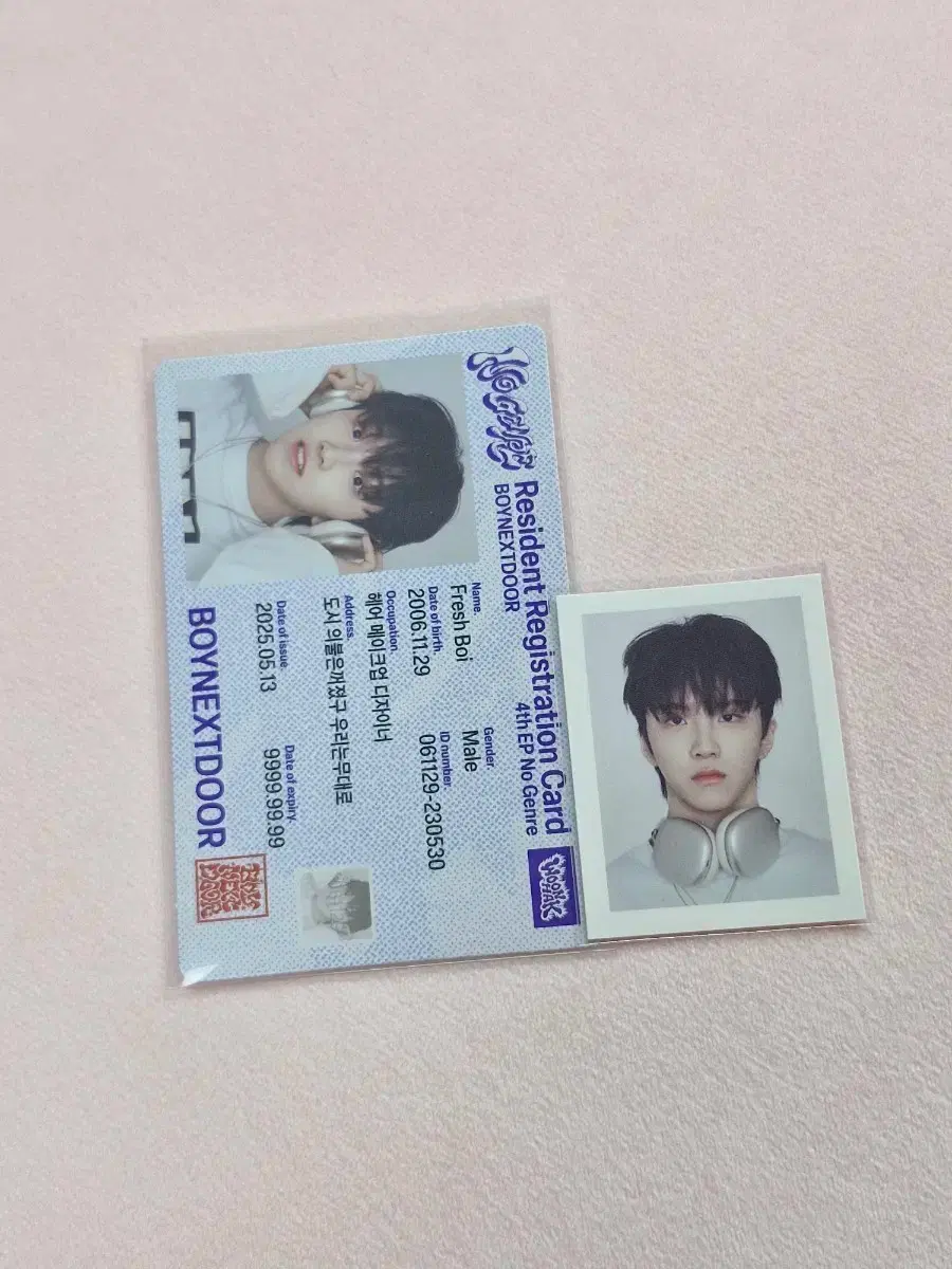 Boynextdoor Woonhak No Genre ID/Proof Photocard