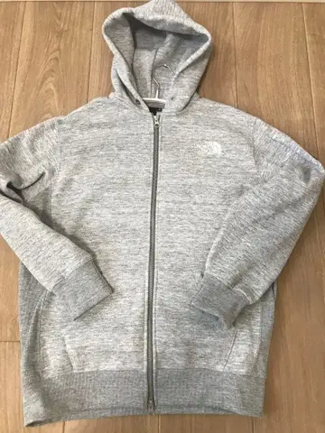 THE NORTH FACE 그레이 후드 부착 후드티 M