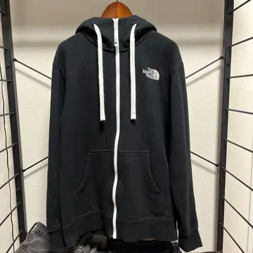THE NORTH FACE 블랙 후드티 풀 집업