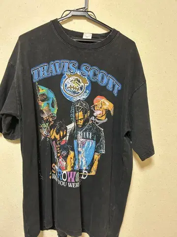 프린트 티셔츠 블랙