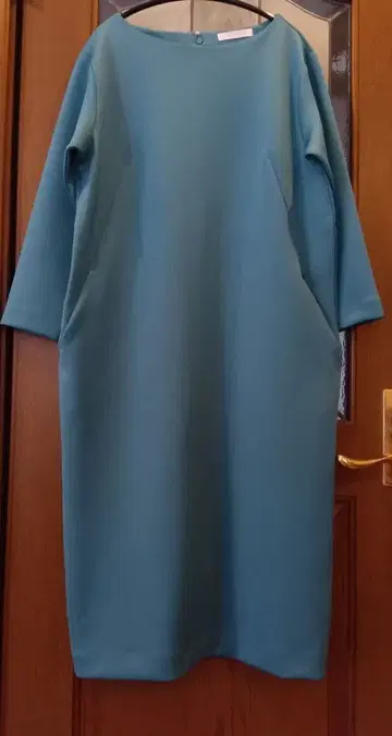 두클라쎄 원피스 분또 저지 소재 블루그린 L 미사용