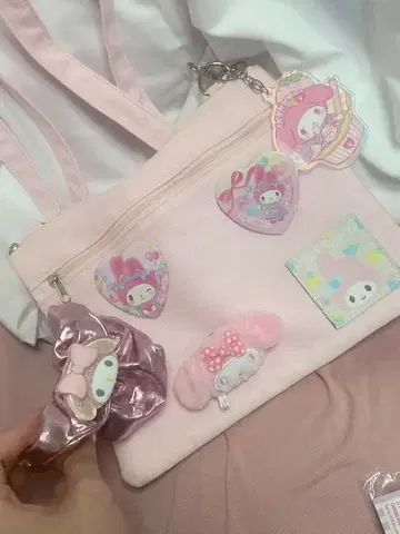 마이멜로디 핑크 숄더백 6세트