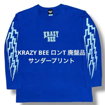 krazy bee 썬더 프린트 롱 T 단종품 클레이지비 야마모토 kid