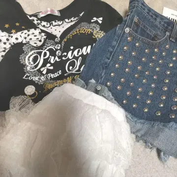 그런지 y2K 헤이세이 갸루 의류 묶음 판매 3세트