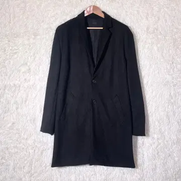 롱 코트 체스터 코트 경량 L 빅 사이즈 블랙 얇은 소재 심플