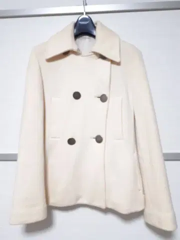 [ 미사용 ] chauve souris 아이보리 울 피코트