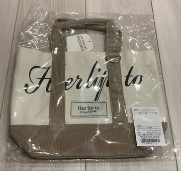 herlipto mini tote / ivory