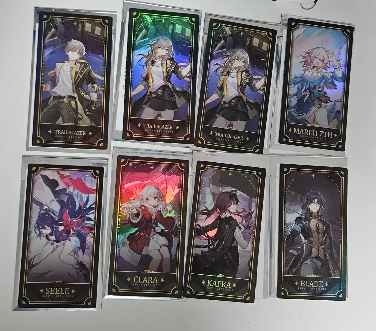 Star Rail 1st Anniversary Poca Postcard Kafka Clara Stelle Sanqi Seven Seele Blade