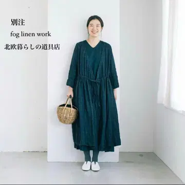 [ 새상품급 ] 북유럽 fog linen work 린넨 원피스