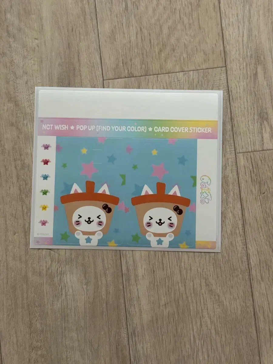 Nct Wish Bubble Cat Card Sticker Yuu Color Pop Up