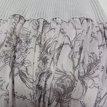 snidel 허리 리브 플리츠 원피스 보타이