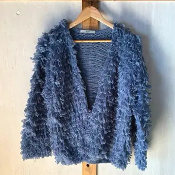 [ 택 없음 미사용품 ] 어나더 에디션 루프 가디건 블루