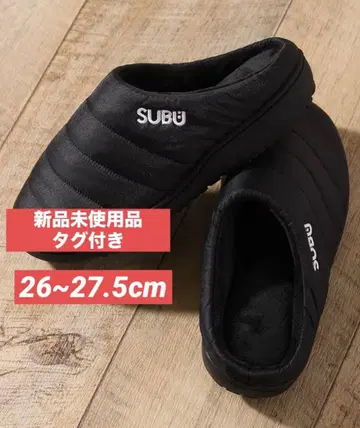 [ 미사용 새상품 ] SUBU 블랙 슬리퍼 26~27.5cm