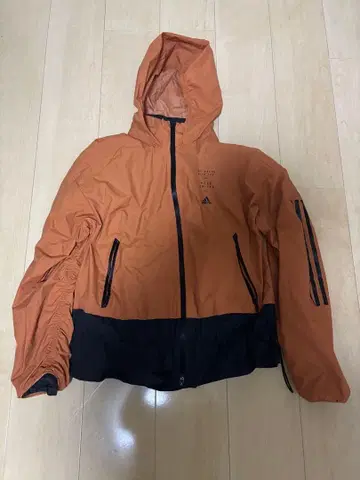 adidas 나일론 자켓 후드 부착 오렌지