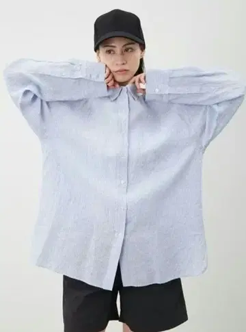 [새상품급] [연중무휴 착용 가능] 미라 오웬, 프렌치 린넨 셔츠