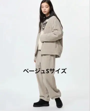 유니클로 니들스 플리스 와이드 팬츠