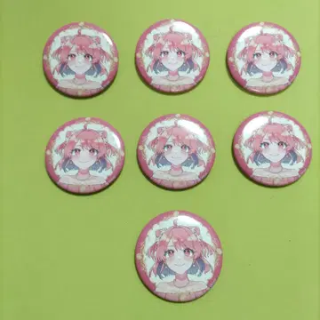 컬러풀 피치 카라피치 푸피파 노아 캔뱃지 7개 세트