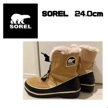 SOREL 퍼 부츠 24.0cm