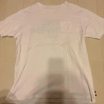 화이트 T셔츠 포켓 부착 THE CONVENI GINZA