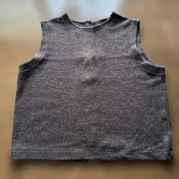 늑대와 올빼미 다크 그레이 니트 베스트