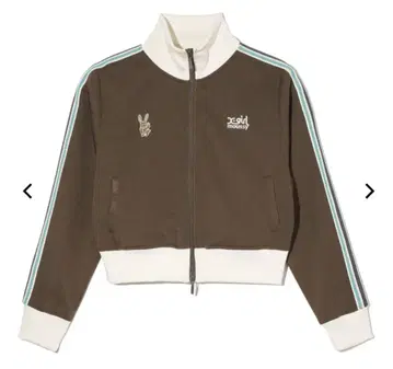 x-girl moussy TRACK JACKET 브라운 저리 콜라보